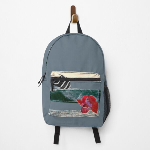 Item preview, Tropical Fish Seascape - Watercolor illustration Angel and Killifish with Ocean Photography. Caroline Laursen Original designed and sold by Caroline Laursen.