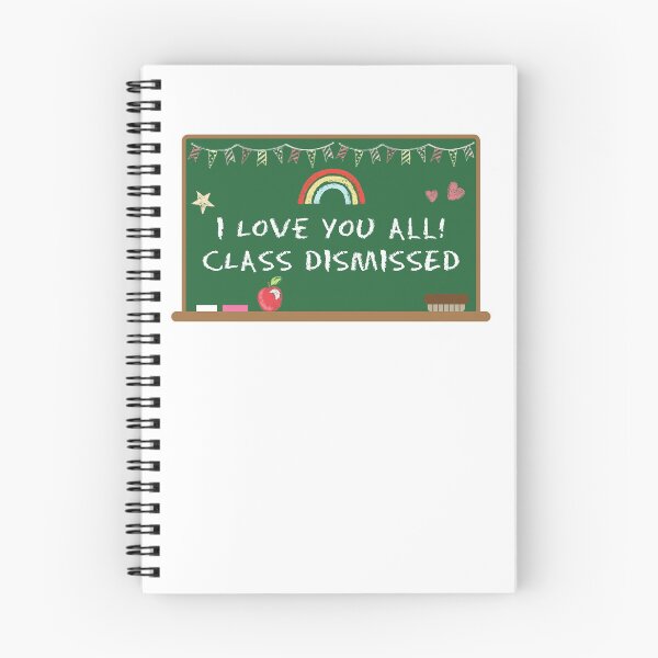 Item preview, Quote - I love you all! Class Dismissed, school chalk board print designed and sold by ThousandAutumns.
