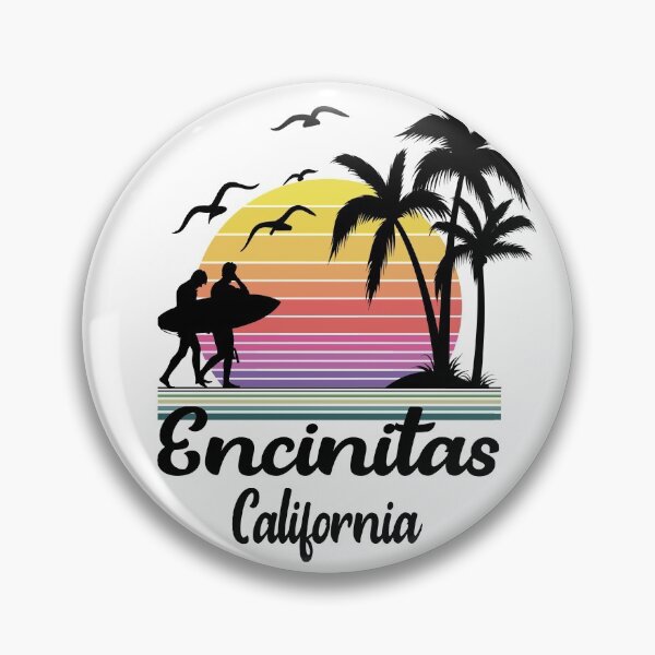 Item preview, Encinitas California Seaside Retro Sunset designed and sold by Home-Spirit.