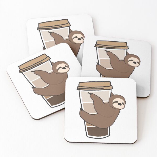 Item preview, Cute Sloth Coffee Charging designed and sold by RobomShop.