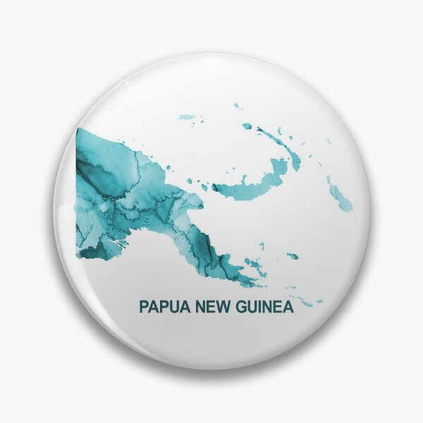 Item preview, Papua New Guinea Map - Blue Watercolour designed and sold by PNG-pikinini.