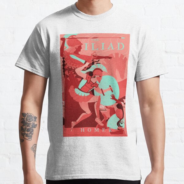 Men's T-Shirts, Pompeii Peach Melange Contrast Crew T-Shirt