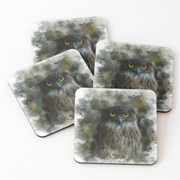 Item preview, Glowing eyes of an owl  designed and sold by Soban Raj.