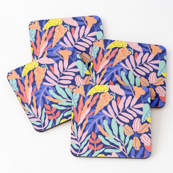 Item preview, Bright tropical leaves and jungle plants designed and sold by kostolom3000.