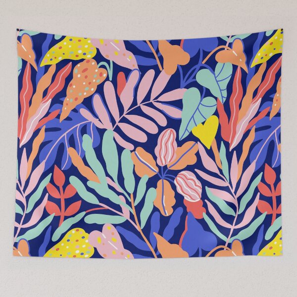 Item preview, Bright tropical leaves and jungle plants designed and sold by kostolom3000.