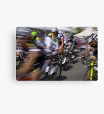 Bicycle race Canvas Print