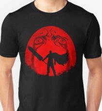 Black Swordsman Under a Red Moon Unisex T-Shirt