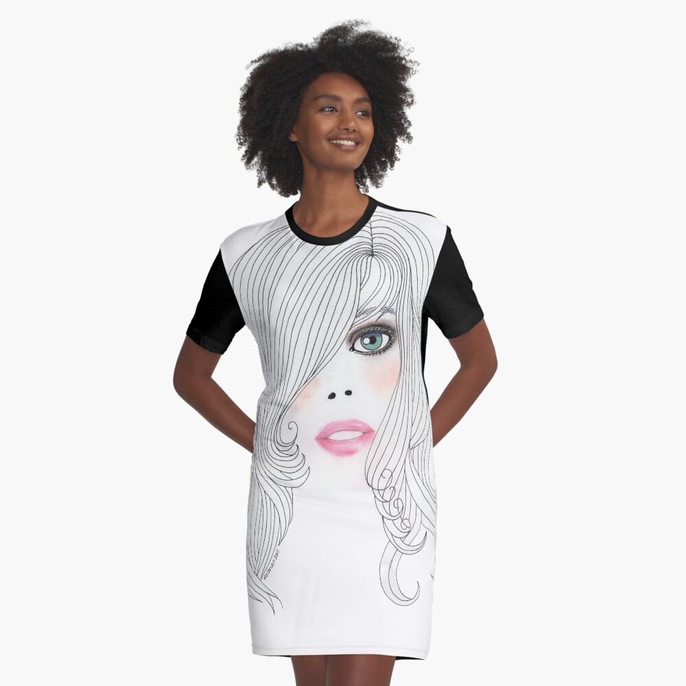 Hair & Make-Up #2 Graphic T-Shirt Dress