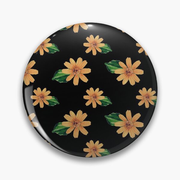 Item preview, Yellow Flowers Black Pattern designed and sold by InovArtS.
