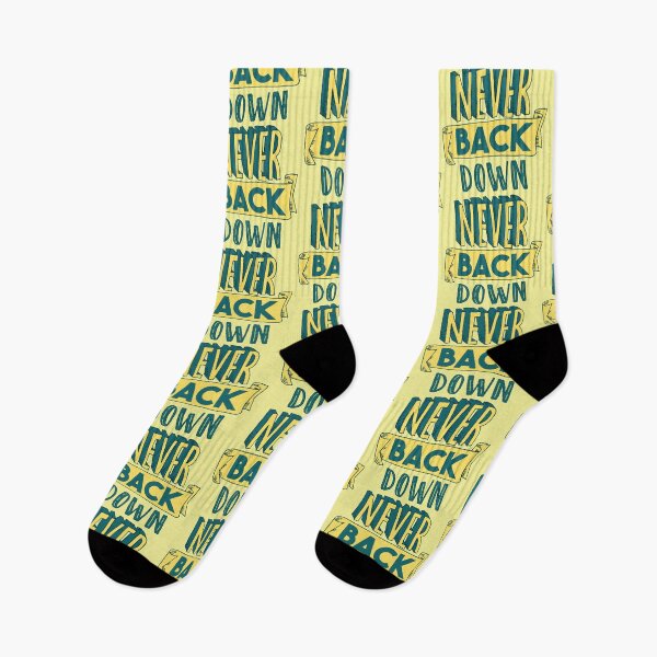 Item preview, PHRASE "NEVER BACK DOWN" designed and sold by MySecretMerch.