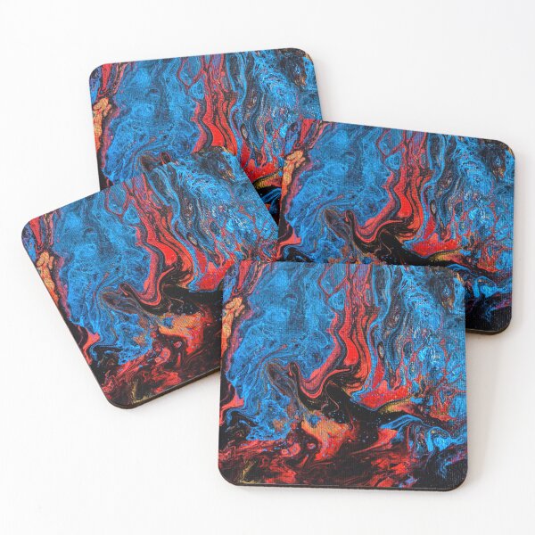 Item preview, Abstract Fluid art, acrylic pour designed and sold by Dreamscape Eclectic .