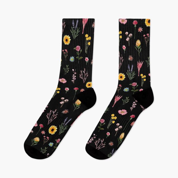 Item preview, WATERCOLOR FLOWERS-black designed and sold by BEATRIZ ABAITUA.