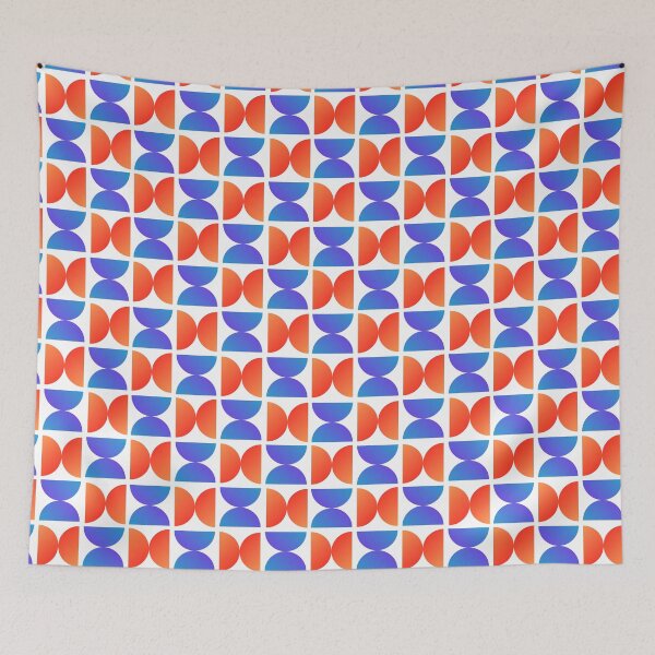 Item preview, Blue and red-orange mosaic diabolo designed and sold by JEROME MARQUANT.