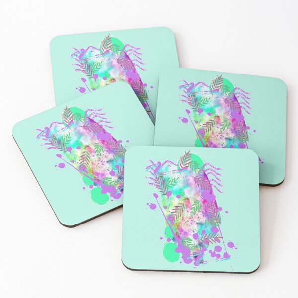 Item preview,  Psychedelic Wacky Trippy Colorful abstract leaves design, nr3,  Floral  Abstract Art, Inspired by Nature designed and sold by Adri Barnard.