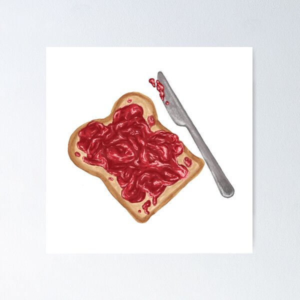 Item preview, Jam on toast designed and sold by Crafticorn.