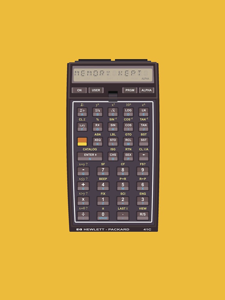 Iconic HP-41C Calculator (Memory is not lost) Poster by