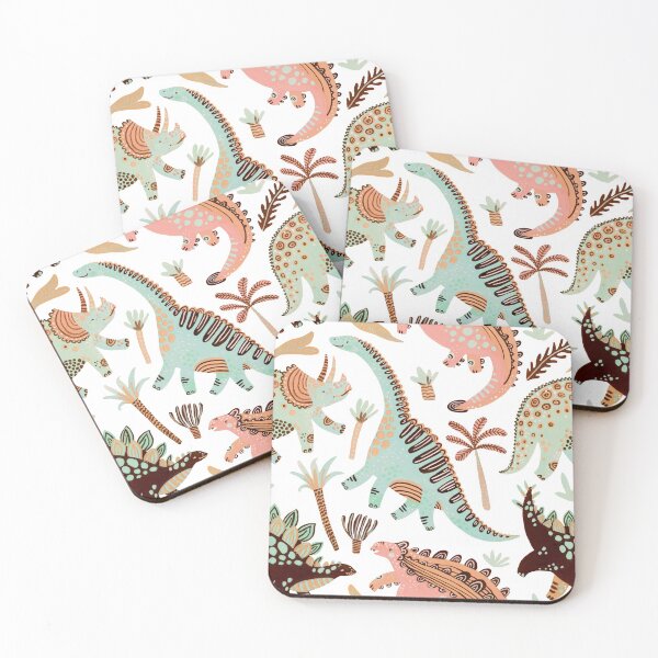 Item preview, Dinosaur fabric pattern design designed and sold by classicdshop.