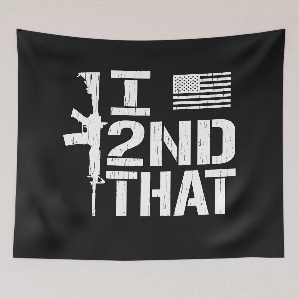 Item preview, I 2nd That Second Amendment Gun Rights Patriotic American designed and sold by henrydy.
