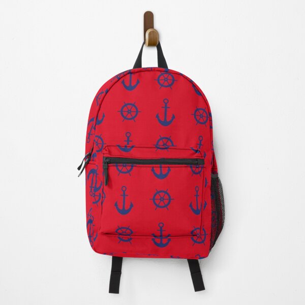 Cloth Backpack Nautical Backpack Anchor School Backpack Travel