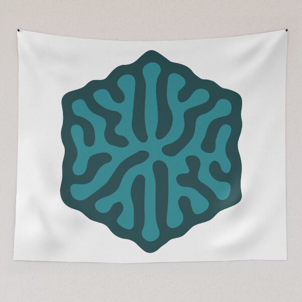 Item preview, Reaction-Diffusion Hexagon (Green) designed and sold by John Uttley.