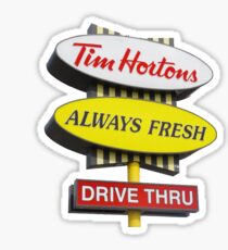 Tim Horton's Sign Sticker