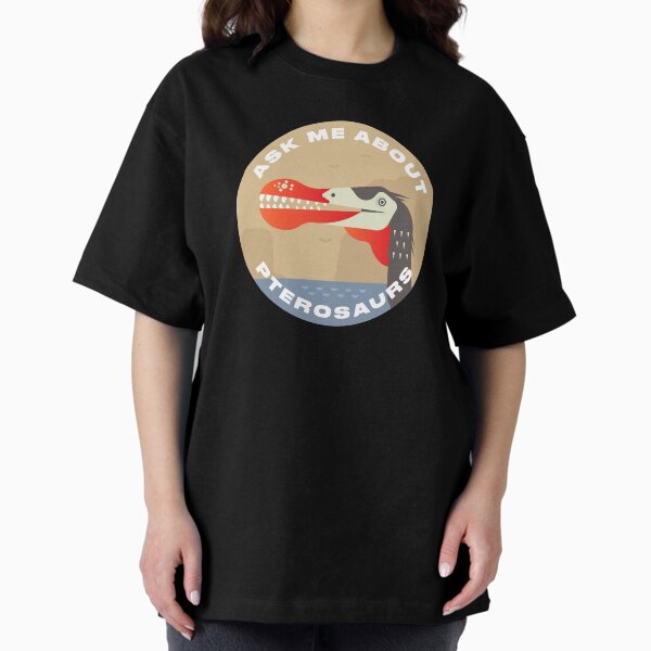 Item preview, Ask me about pterosaurs - Emblem designed and sold by mesozoic shop.