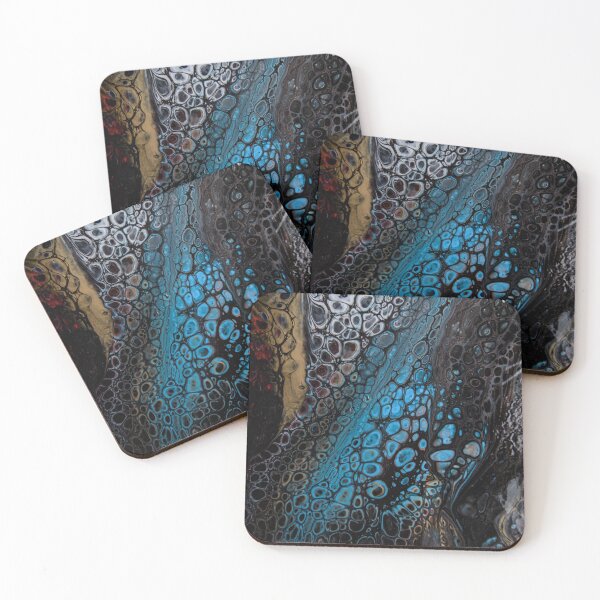 Item preview, Abstract Fluid art, acrylic pour designed and sold by Dreamscape Eclectic .