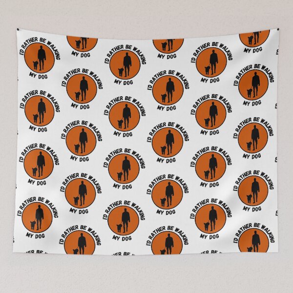 Item preview, I'd Rather Be Walking My Dog designed and sold by printhappy4you.