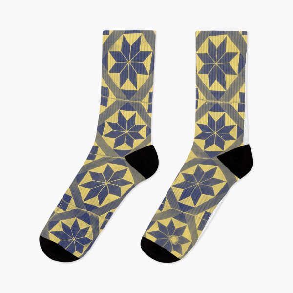 Item preview, Yellow & Blue Floral Mandala Pattern designed and sold by Kodexstore.
