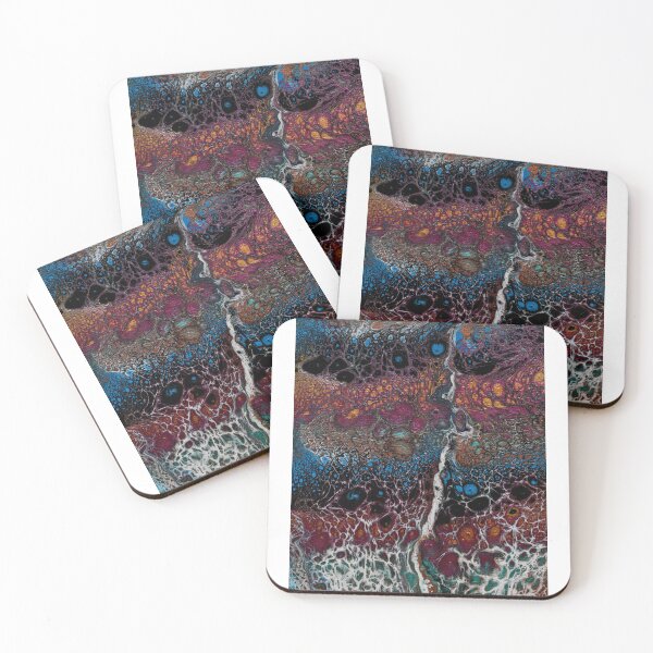 Item preview, Abstract Fluid art, acrylic pour designed and sold by Dreamscape Eclectic .