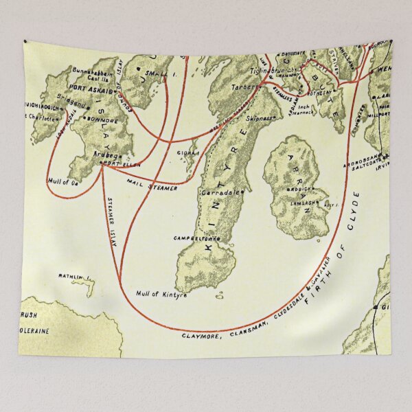Item preview, Vintage Map of Kintyre, Islay & Arran, 1888 designed and sold by yourscotland.