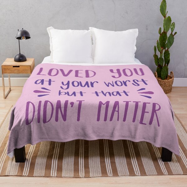 Item preview, Loved You At Your Worst But That Didn't Matter (Pink BG) designed and sold by FilipeFerreira.