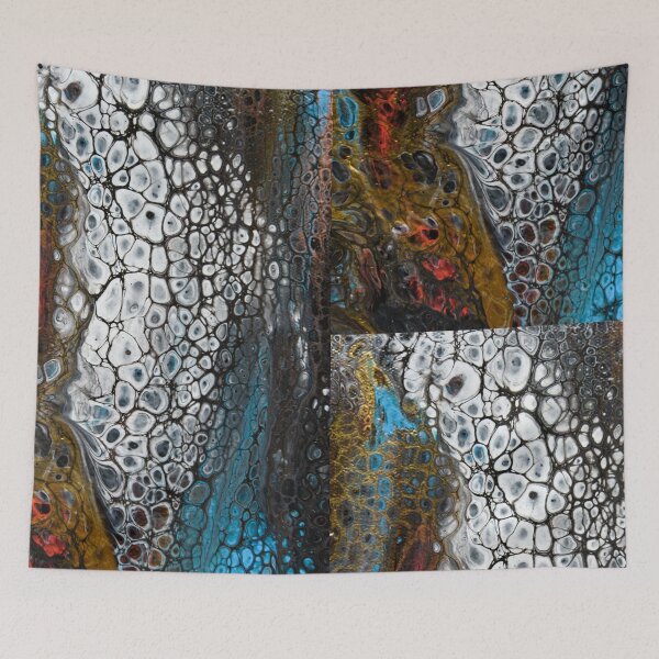Item preview, Abstract Fluid art, acrylic pour designed and sold by Dreamscape Eclectic .