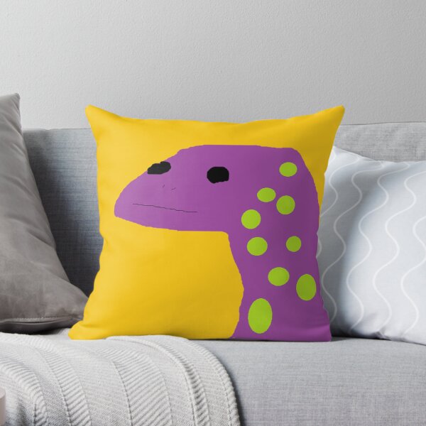 Motivational Lizard (For select accessories) Throw Pillow