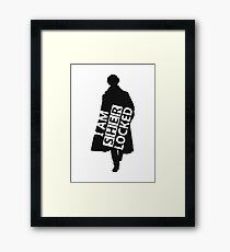 I AM SHERLOCKED Framed Print