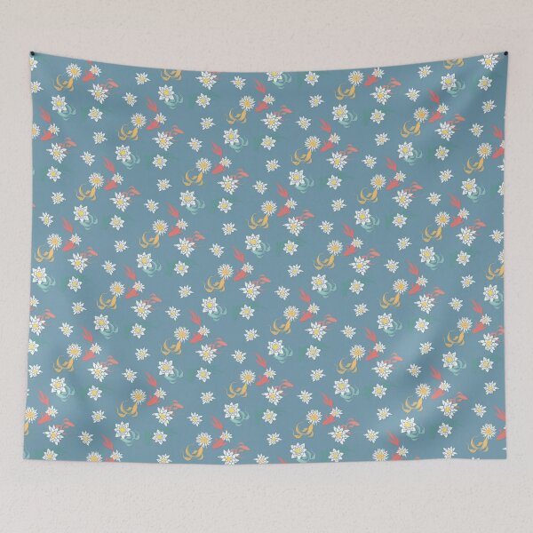 Item preview, Koi pond with lotus flowers designed and sold by AlexSin.