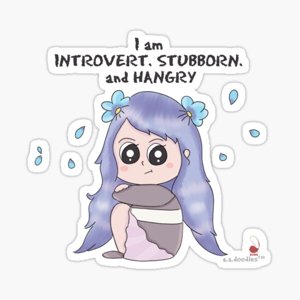 Introvert INFJ Ahiru Sticker