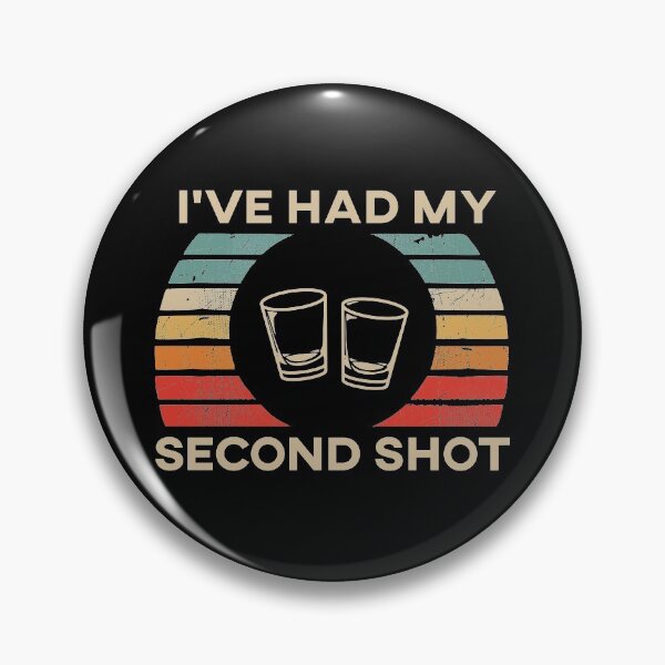 Item preview, Funny I've Had My Second Shot Retro Sunset designed and sold by TheTeeSupplyCo.