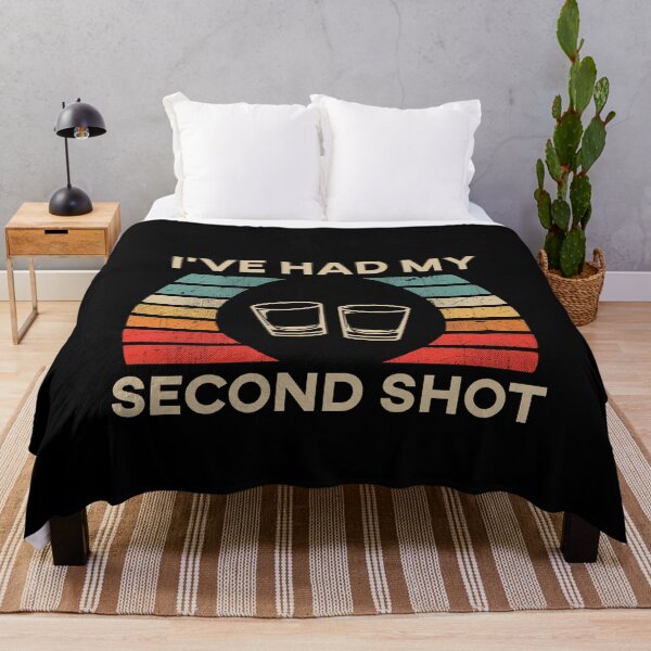 Item preview, Funny I've Had My Second Shot Retro Sunset designed and sold by TheTeeSupplyCo.