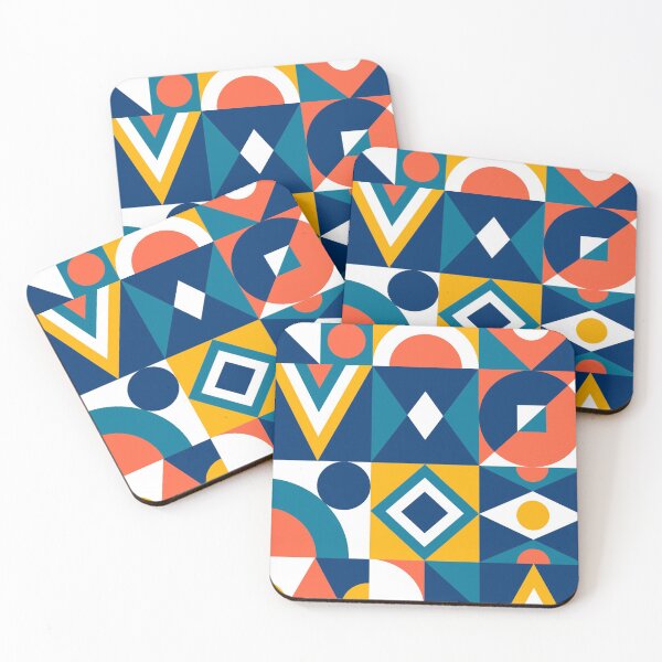 Item preview, Mid Century Geometric Shapes Pattern #3 designed and sold by AanmahStore.