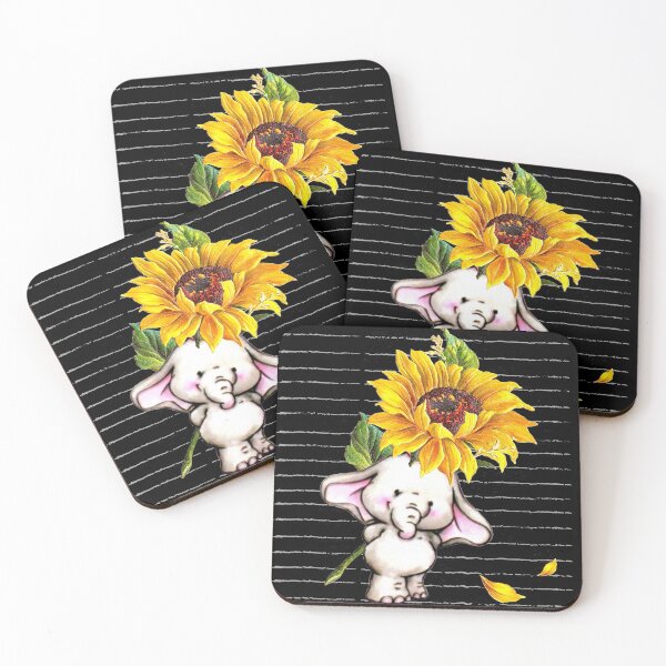 Item preview, elephant sunflower  designed and sold by RiseAlex.