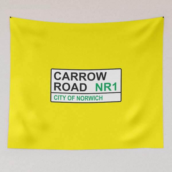 Item preview, Norwich City Football Team Carrow Road Street Sign designed and sold by DelfDesign.