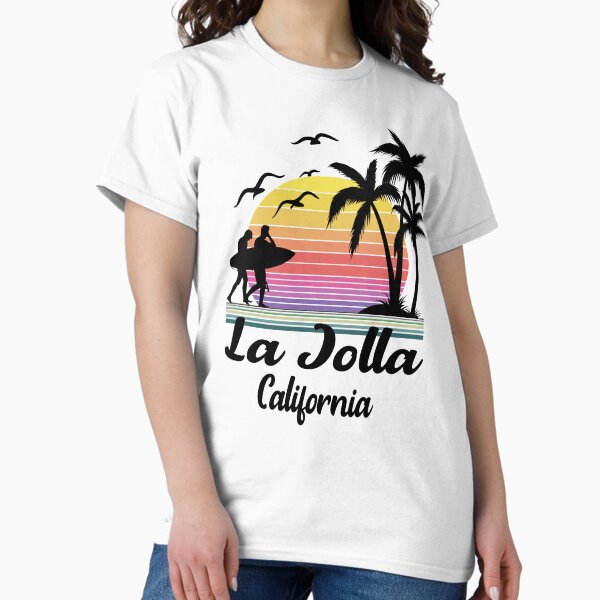 Aperçu de l'œuvre La Jolla California Seaside Retro Sunset créée et vendue par Home-Spirit.