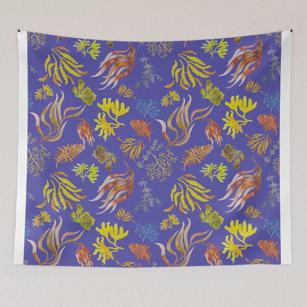 Item preview, Seaweed pattern blue designed and sold by AgniArt.