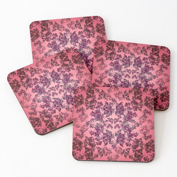 Item preview, Embossed vintage flowers in burgundy and scarlet designed and sold by Only1helen.