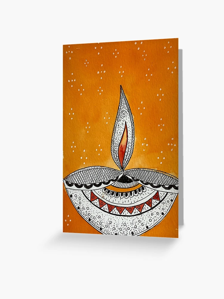 DIY Diya Pop Up Card | Diya Pop Up Card | Beautiful Diwali Greeting Card |  Pop Up Diwali Card | Easy Card for Diwali You tube link  https://youtu.be/DpiX7aSEMcU | By Shilpa