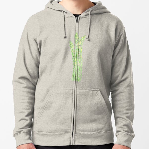 Asparagus Zipped Hoodie