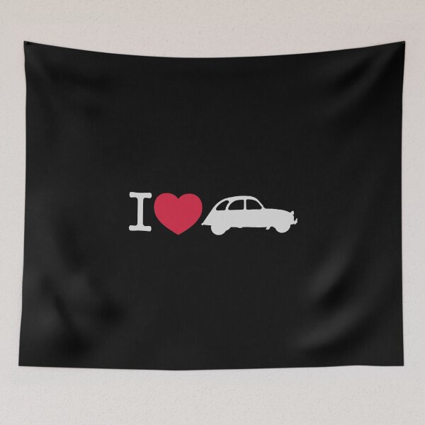 Item preview, Retro i love Döschwo 2CV duck designed and sold by 2CV-Oldtimers.