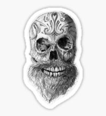 Great Beard Mighty Skull Sticker