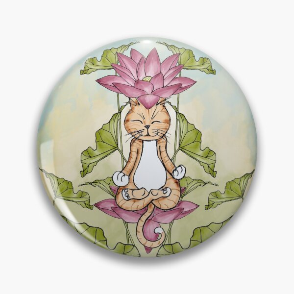 Item preview, Zen Yoga Cat designed and sold by monkeypawprints.